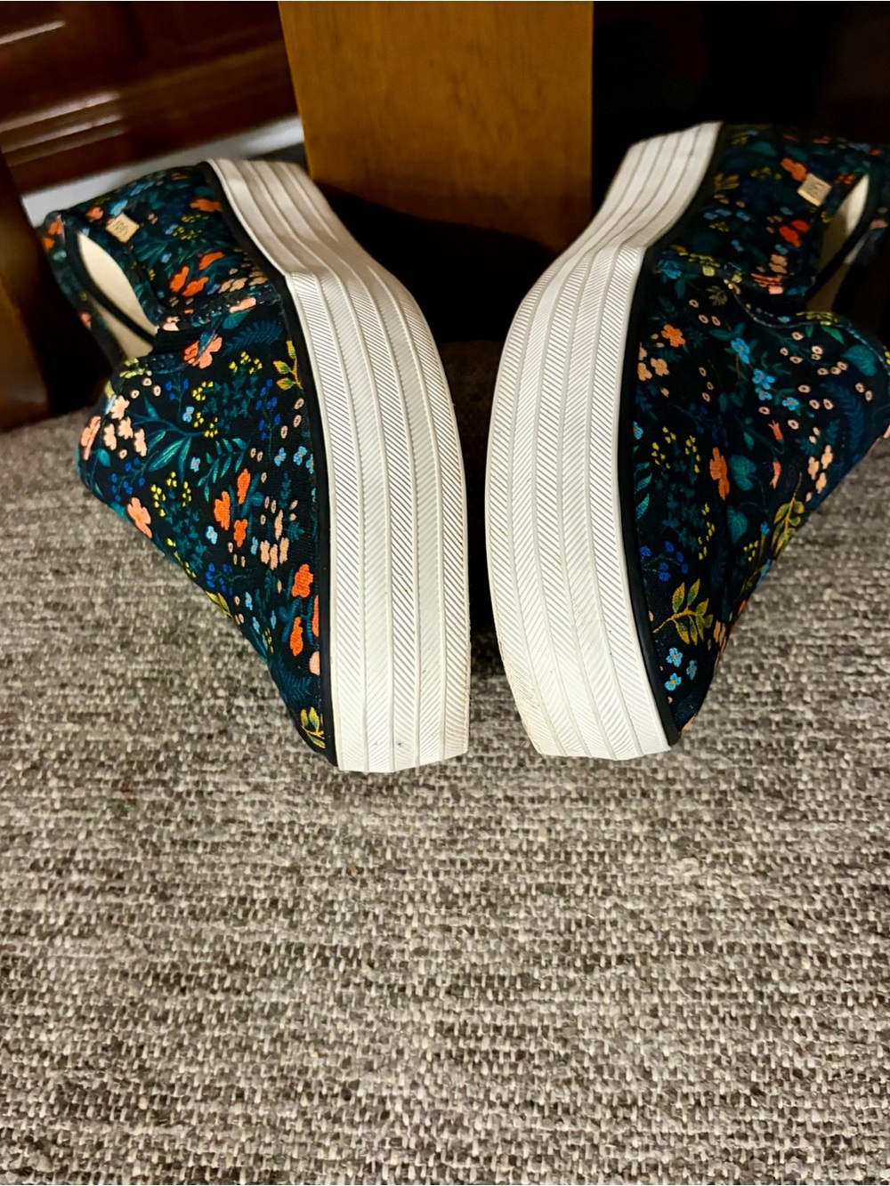 Keds Rifle Paper Women's Slip-On Floral Canvas Sneakers - Picture 5 of 9